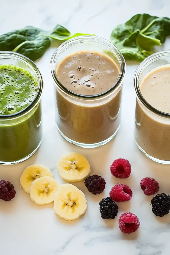 Three detox smoothies for a 3 day weight loss plan
