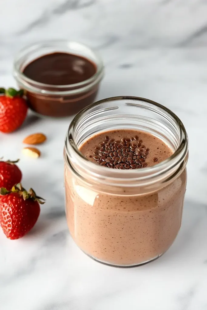 Chocolate strawberry smoothie for detox support