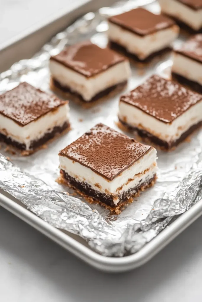 frozen smores wrapped on tray