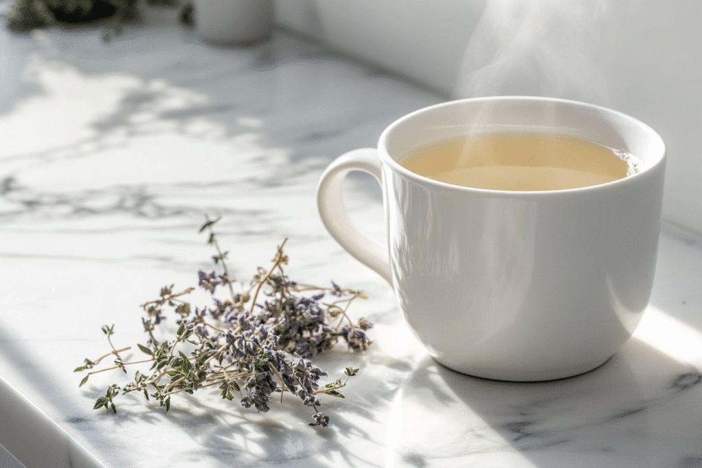 mountain root for weight loss tea in Tiffany’s kitchen