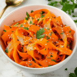 Vibrant carrot ribbon salad recipe ingredients for Summer 2025