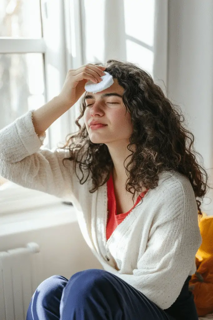 Cold compress for Zepbound headache relief