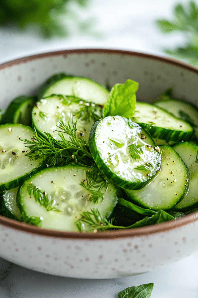 Zepbound Mediterranean cucumber salad