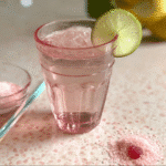 Pink salt electrolyte drink with lime for fasting
