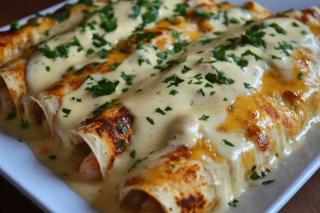 Creamy Shrimp Enchiladas