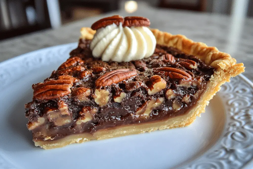 Decadent Chocolate Pecan Pie with 2 Secret Ingredients