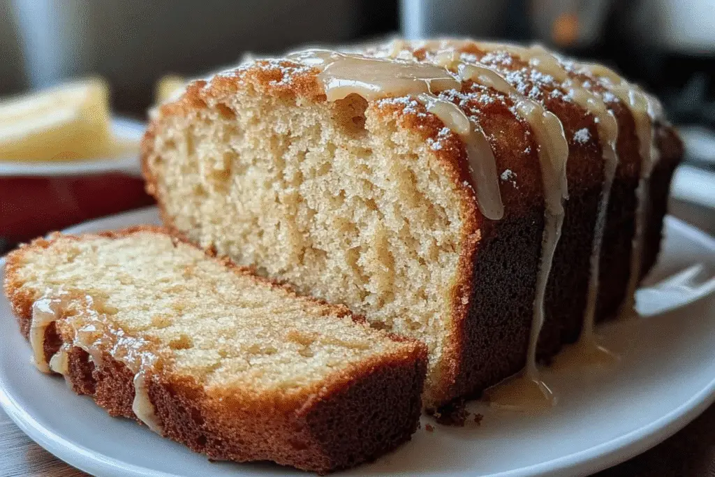 Eggnog Bread with Nutmeg Glaze