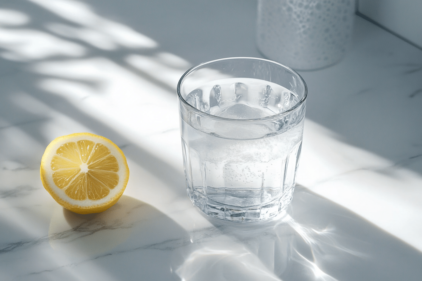 11 second baking soda trick for men in a morning routine