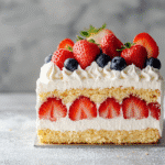 Slice of Rosemary’s Bakery Whipped Cream Cake