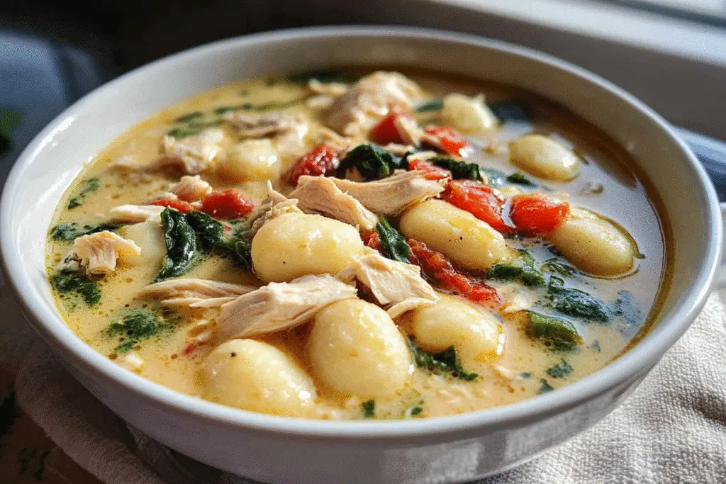 1-Pot Marry Me Chicken Gnocchi Soup