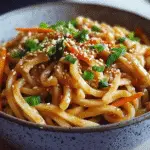15-Minute Peanut Butter Udon Noodles