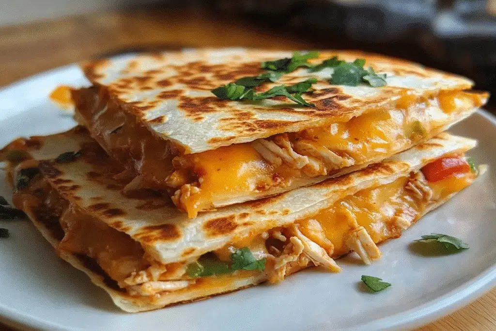 20-Minute Cheesy Chicken Quesadilla