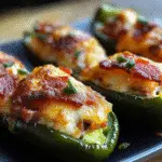20-Minutes Turkey Bacon Stuffed Jalapeño Peppers
