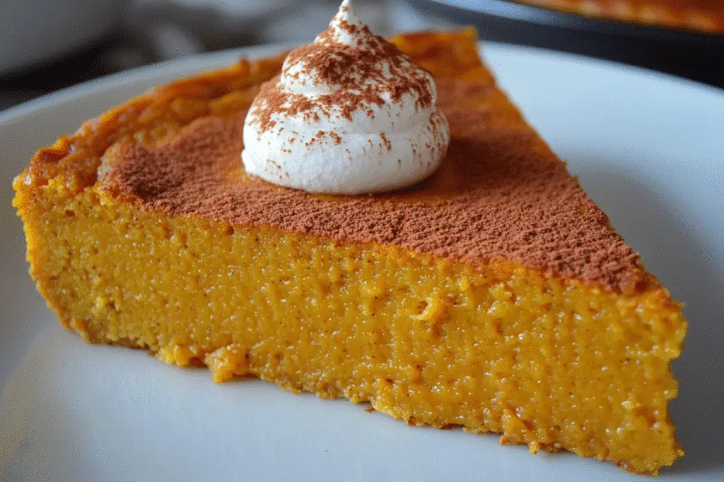 3-Ingredient Crustless Pumpkin Pie