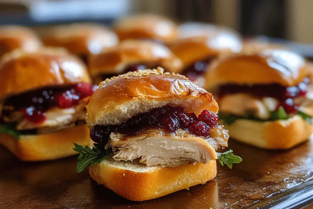 30-Minute Turkey Cranberry Sliders