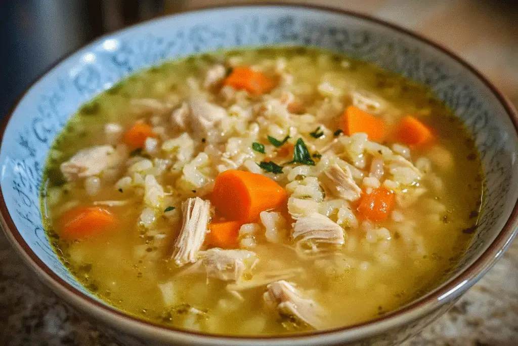 35-Minute Chicken Rice Soup