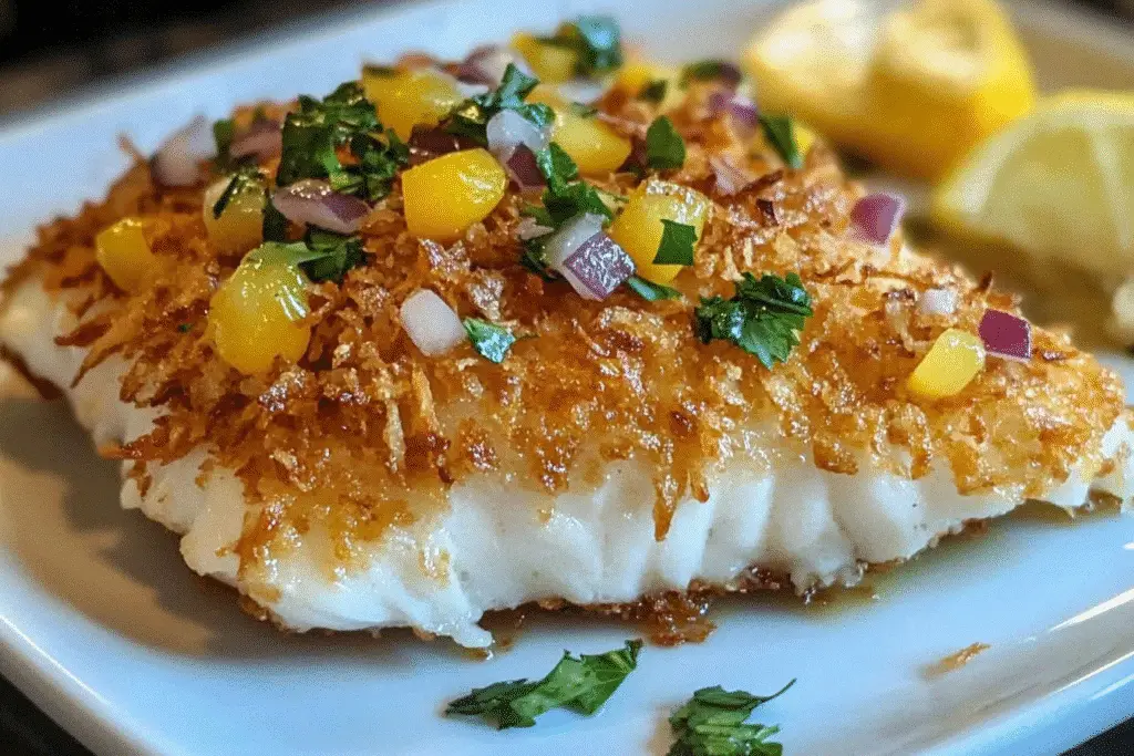 35-Minute Coconut Crusted Fish with Golden Crispy Perfection
