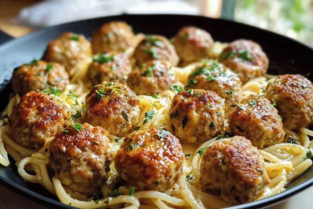 35-Minute Garlic Butter Meatballs
