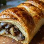 35-Minute Mushroom Gruyere Puff Pastry Braid
