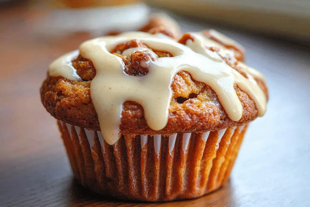 35 Minutes Pumpkin Cinnamon Roll Muffins