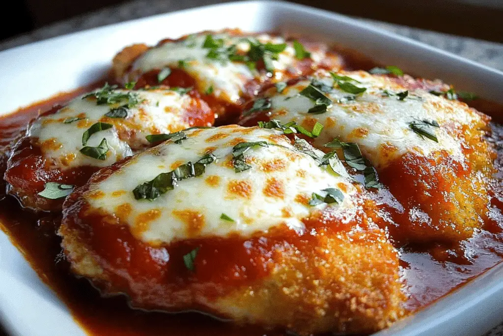 40 Minutes Crispy Baked Chicken Parmesan