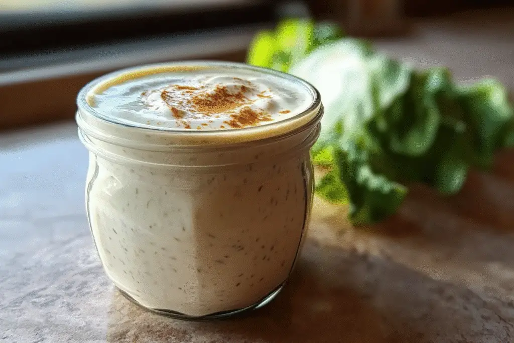 5-Minute Creamy Caesar Salad Dressing Without Anchovies