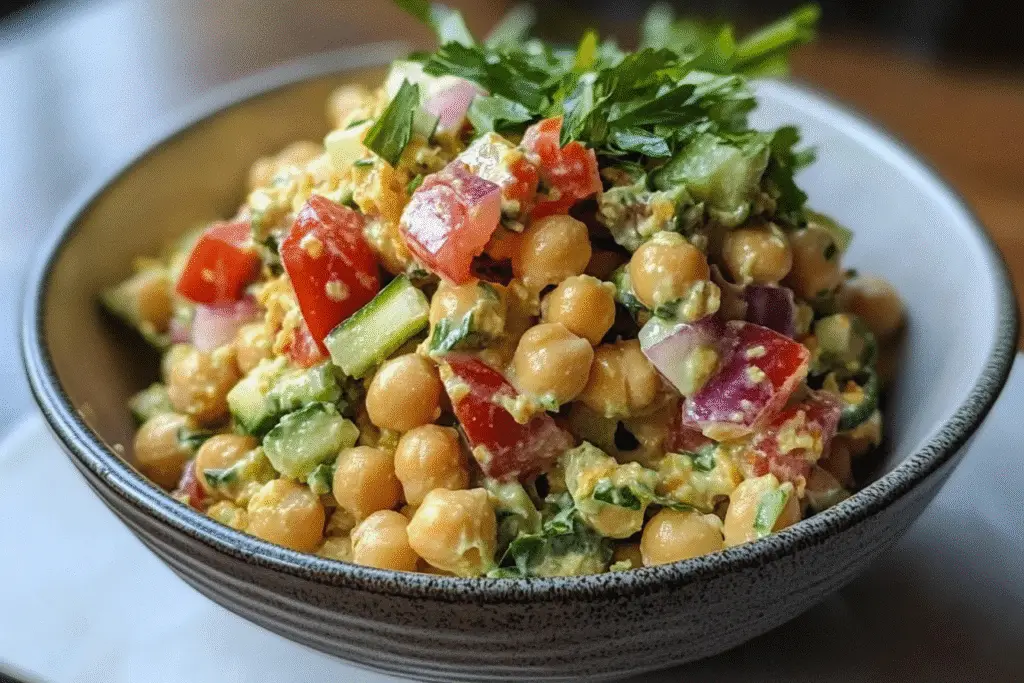 5-Minute Vegan Chickpea Tuna Salad