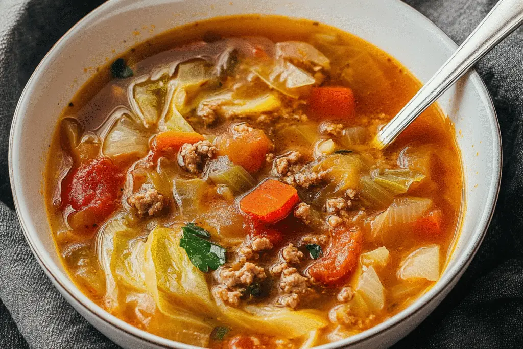 Cabbage Soup with Ground Beef Recipe