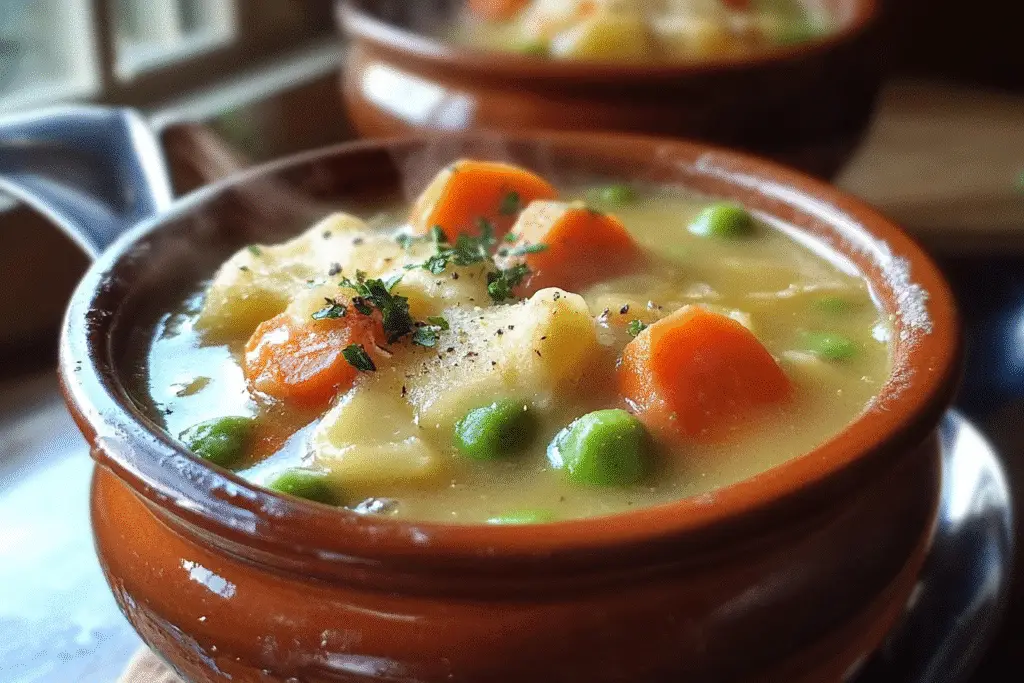 Creamy 35-Minute Veggie Pot Pie Soup