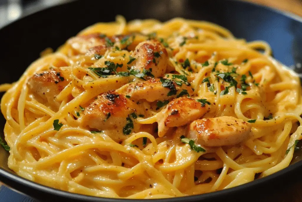Creamy Cowboy Butter Chicken Linguine