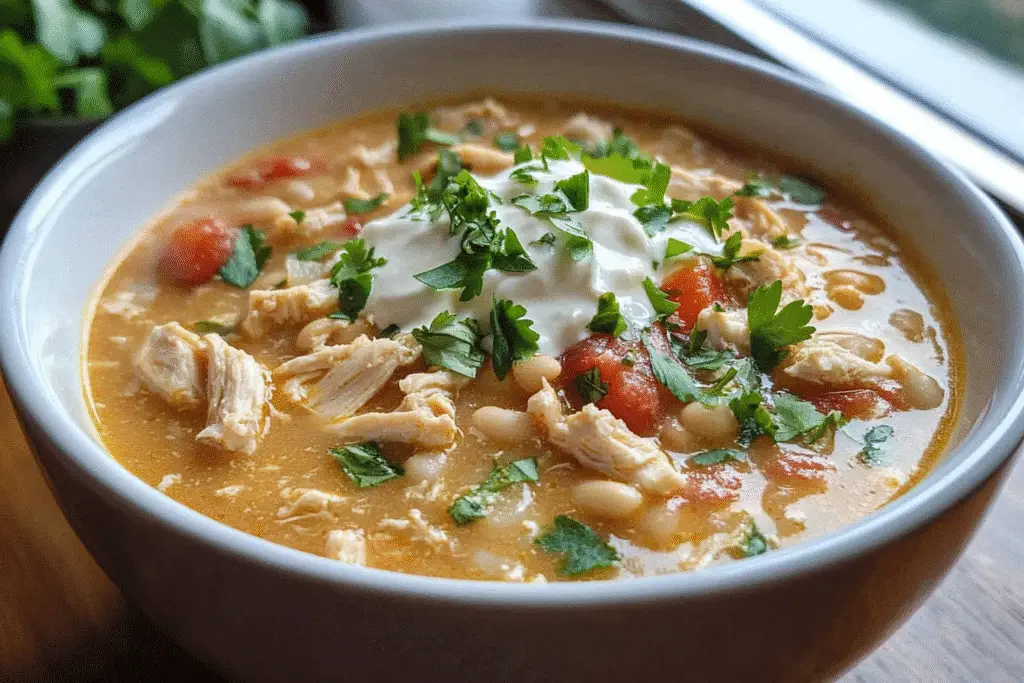 Creamy Slow Cooker White Chicken Chili