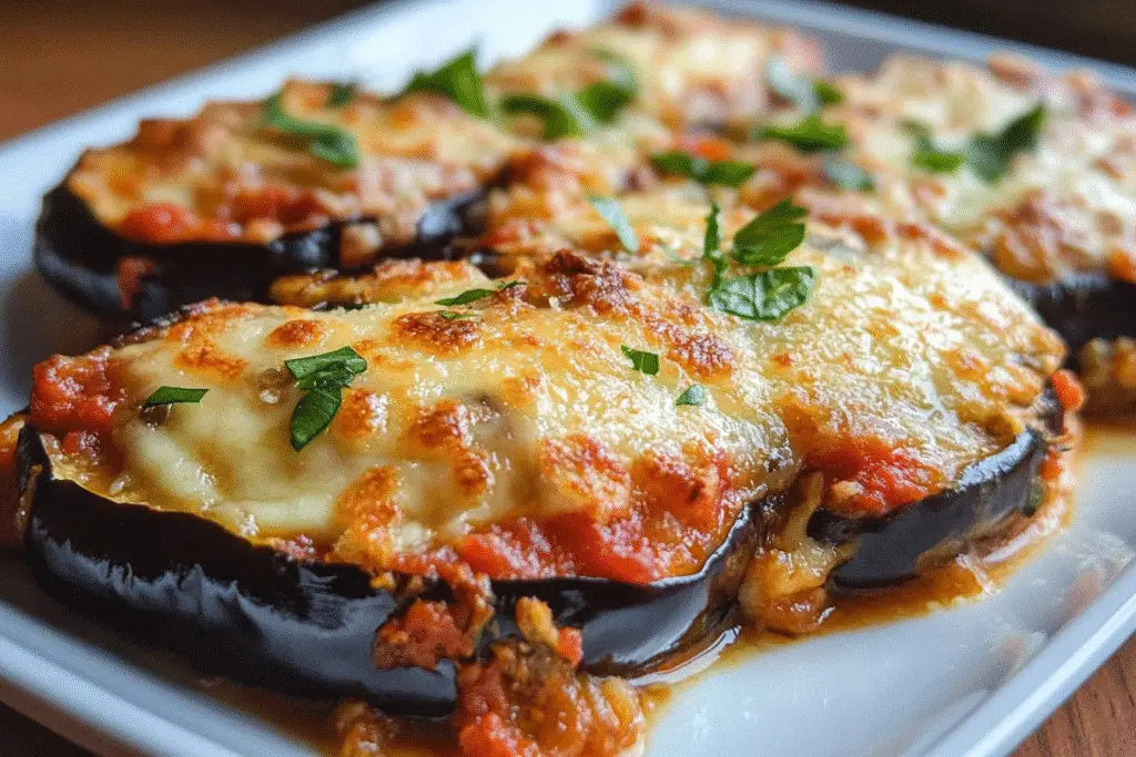 Crispy Baked Eggplant Parmesan