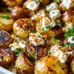 Crispy Greek Feta Roast Potatoes