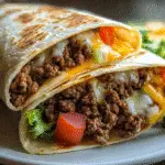 Ground Beef Tortilla Wraps