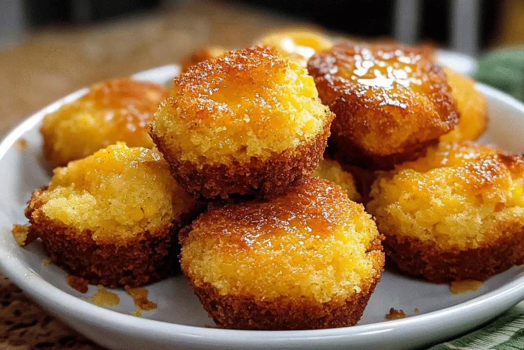 Honey Butter Cornbread Poppers