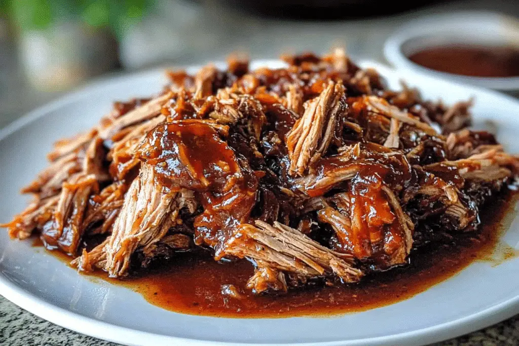 Juicy Crock Pot Pulled Beef