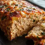 Juicy Garlic Parmesan Chicken Meatloaf