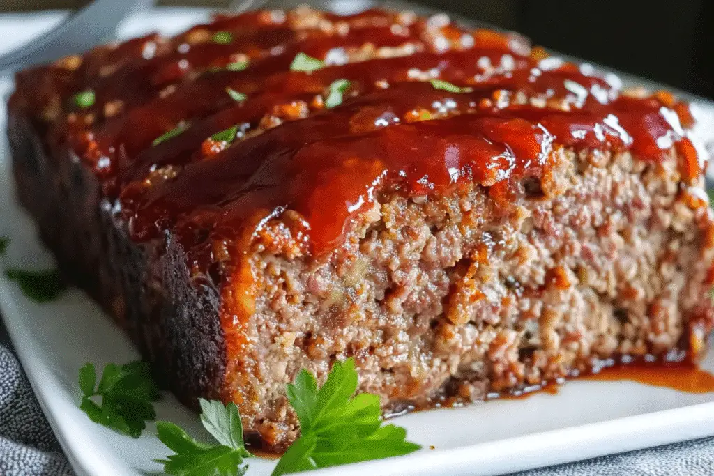 Juicy Meatloaf with Tomato Glaze