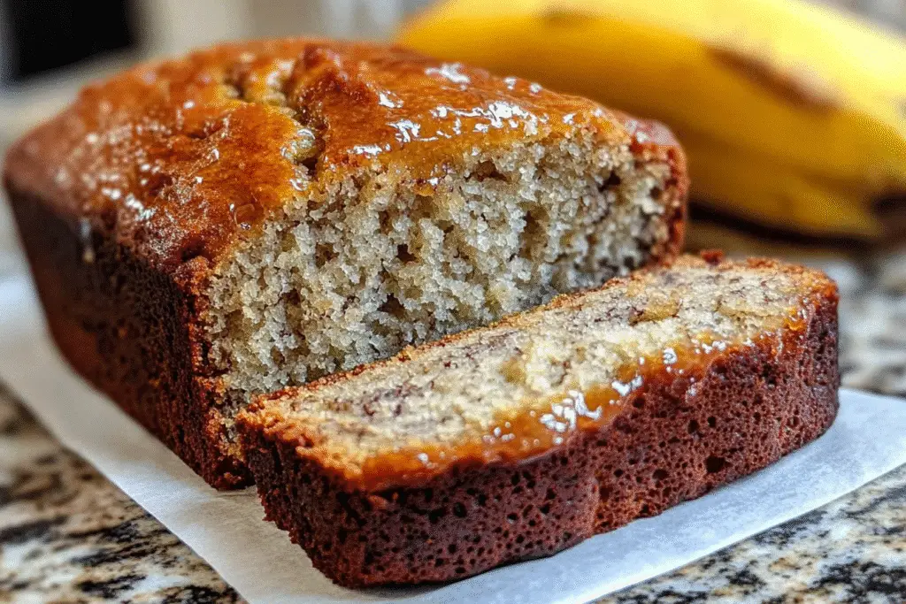 Moist Honey Vanilla Banana Bread