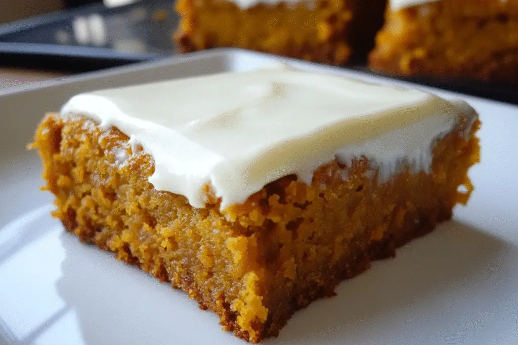 Moist Pumpkin Bars