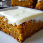 Moist Pumpkin Bars