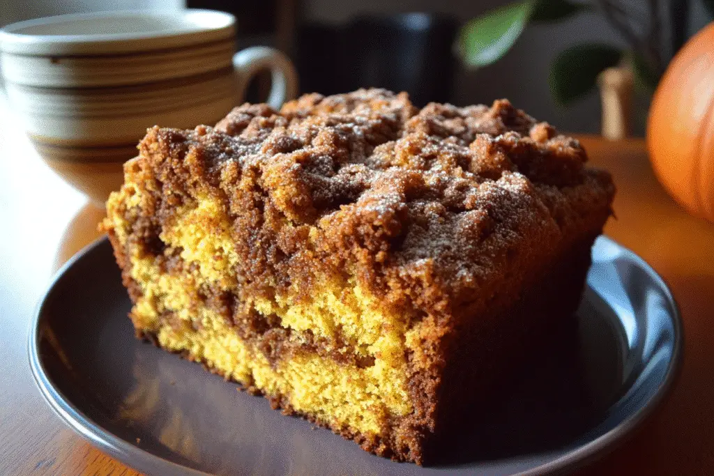 Moist Pumpkin Coffee Cake with 5-Star Cinnamon Streusel