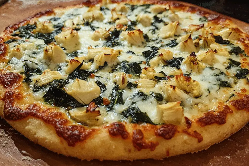 Spinach Artichoke Pizza