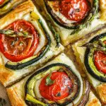 Vegetable Tart Recipe with Puff Pastry
