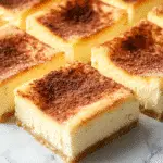 Churro cheesecake recipe with golden cinnamon sugar crust