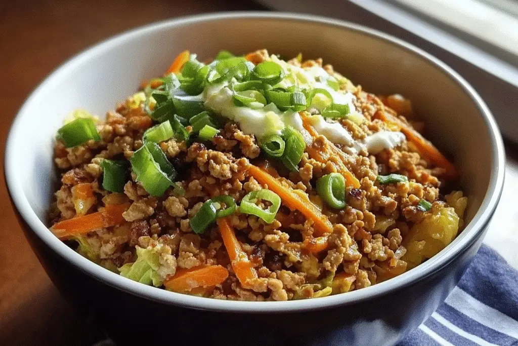 25-Minute Low-Carb Egg Roll in a Bowl