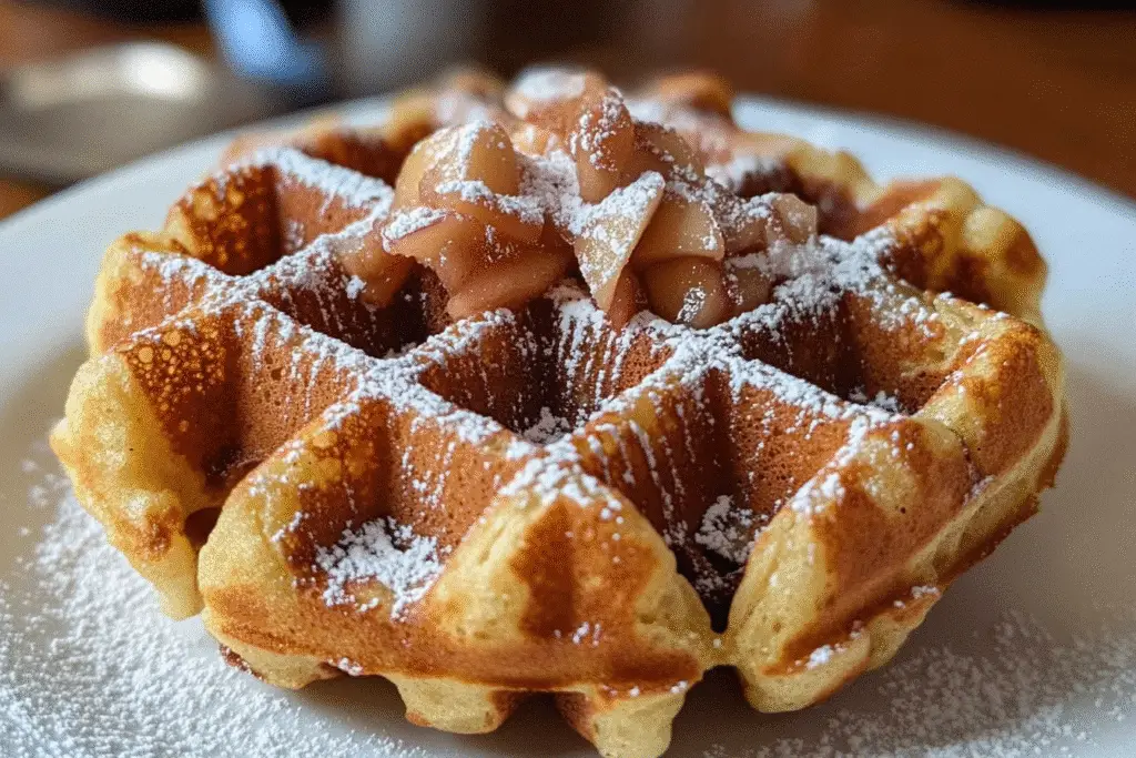 27-Minute Apple Fritter Waffle Donuts
