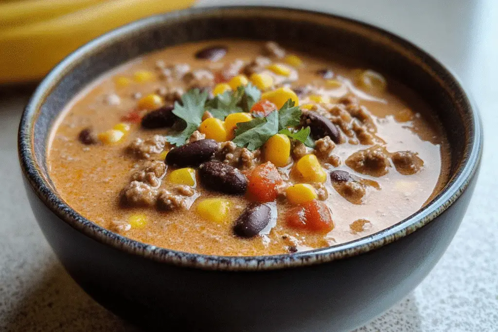 30 Minutes Creamy Taco Soup