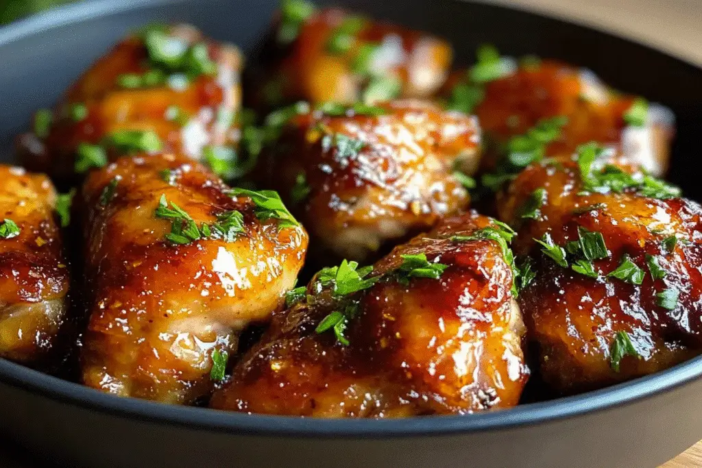 30 Minutes Juicy Honey Garlic Chicken Thighs