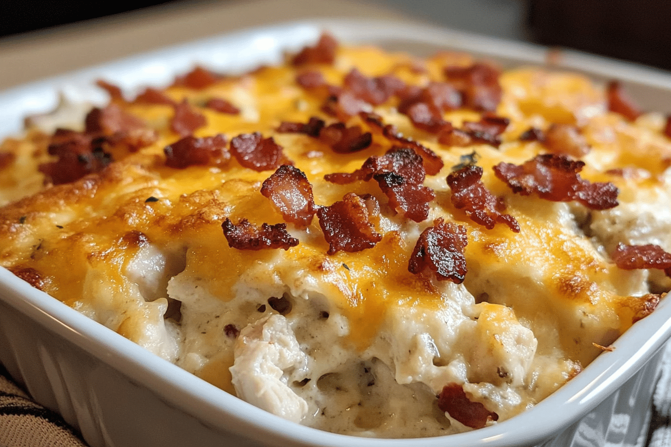 35-Minute Chicken Bacon Ranch Casserole